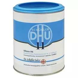 BIOCHEMIE DHU 11 Silicea D 6 tablečių, 1000 vnt