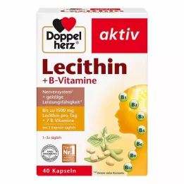 DOPPELHERZ Lecitinas+B-Vitaminai Kapsulės, 40 vnt