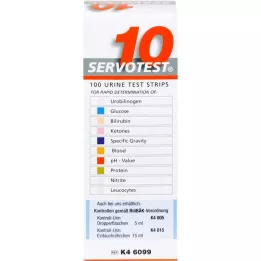 SERVO 10 bandymo juostelių, 100 vnt