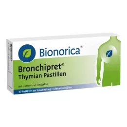 BRONCHIPRET Čiobrelių pastilės, 30 vnt