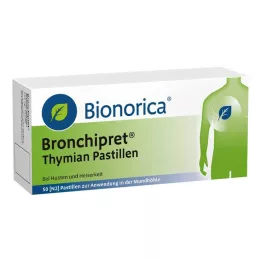 BRONCHIPRET Čiobrelių pastilės, 50 vnt