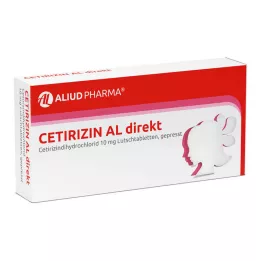 CETIRIZIN AL tiesioginės pastilės, 7 vnt
