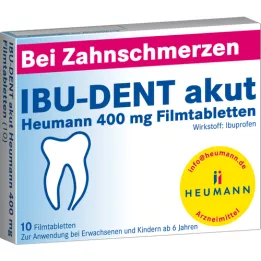 IBU-DENT ūmios Heumann 400 mg plėvele dengtos tabletės, 10 vnt