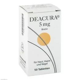 DEACURA 5 mg tabletės, 50 vnt