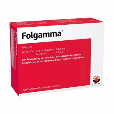 FOLGAMMA Tabletės, 100 vnt