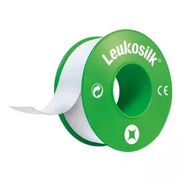 LEUKOSILK 2,5 cmx5 m lizdinė plokštelė, 1 vnt