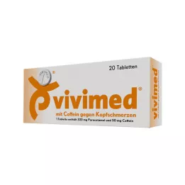 VIVIMED su kofeinu nuo galvos skausmo tabletės, 20 vnt