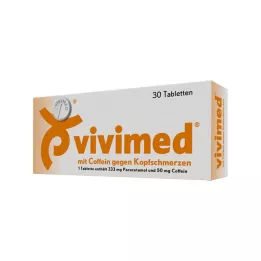 VIVIMED su kofeinu nuo galvos skausmo tabletės, 30 vnt
