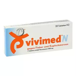 VIVIMED N nuo karščiavimo ir galvos skausmo tabletės, 20 vnt