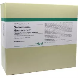 GELSEMIUM HOMACCORD Ampulės, 100 vnt
