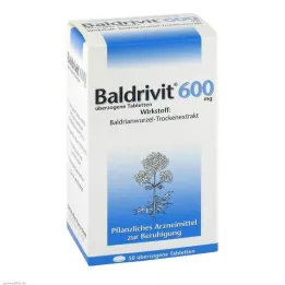 BALDRIVIT 600 mg padengtos tabletės, 50 valandų