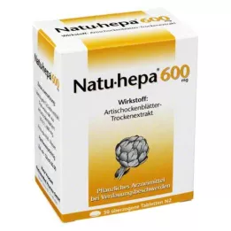 NATU HEPA 600 mg dengtos tabletės, 50 vnt