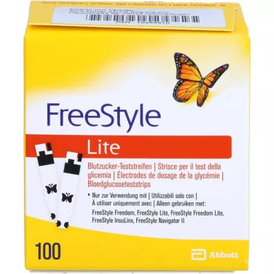 FREESTYLE Lite bandymo juostelės be kodavimo, 100 ST FREESTYLE Lite bandymo juostelės be kodavimo, 100 ST