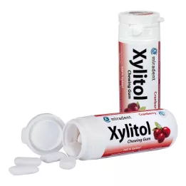MIRADENT Ksylitolio kramtomosios gumos spanguolės, 30 st