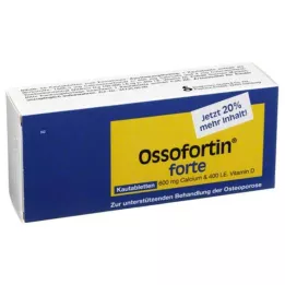 OSSOFORTIN „Forte“ kramtomosios tabletės, 60 valandų