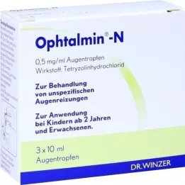 OPHTALMIN-N akių lašai, 3X10 ml