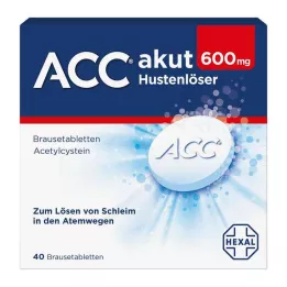 ACC akut 600 šnypščiosios tabletės, 40 vnt