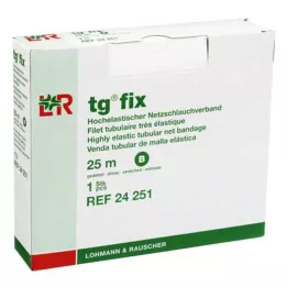 TG fix tinklinis tvarstis B 25 m baltas, 1 vnt