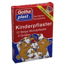 GOTHAPLAST Vaikiškos gipso juostelės, 12 vnt