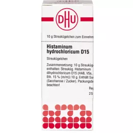 HISTAMINUM vandenilio chlorido D 15 rutuliukai, 10 g