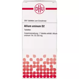 ALLIUM URSINUM D 2 tabletės, 200 vnt