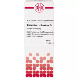 AMMONIUM CHLORATUM D 4 skiedimas, 50 ml