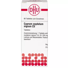 CUPRUM OXYDATUM nigrum C 5 tabletės, 80 vnt