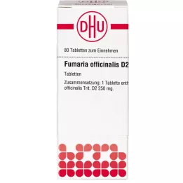 FUMARIA OFFICINALIS D 2 tabletės, 80 vnt