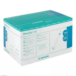 OMNIFIX Heparino purškalas 1 ml 10 000 TV be latekso, 100X1 ml