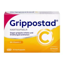 GRIPPOSTAD C kietos kapsulės, 24 vnt