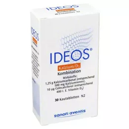 IDEOS 500 mg/400 TV kramtomosios tabletės, 30 vnt