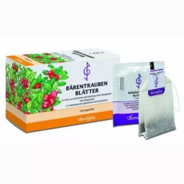 BÄRENTRAUBENBLÄTTER Filtravimo maišeliai, 20X3 g