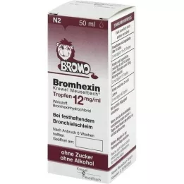 BROMHEXIN Krewel Meuselb.Lašai 12mg/ml, 50 ml