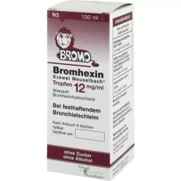 BROMHEXIN Krewel Meuselb.Lašai 12mg/ml, 100 ml