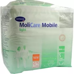MOLICARE Mobilios lengvo šlapimo nelaikymo kelnaitės 1 dydžio mažos, 14 vnt