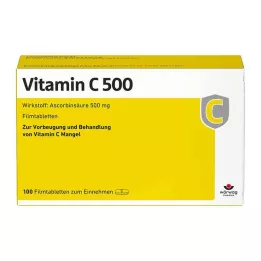 VITAMIN C 500 plėvele dengtos tabletės, 100 vnt