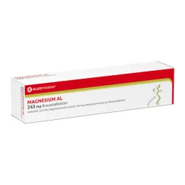 MAGNESIUM AL 243 mg šnypščiosios tabletės, 20 vnt