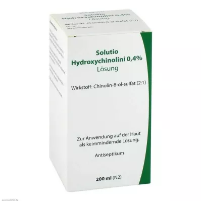 SOLUTIO HIDROKSIKVINAS. 0,4%, 200 ml SOLUTIO HIDROKSIKVINAS. 0,4%, 200 ml