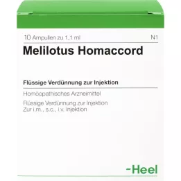 MELILOTUS HOMACCORD Ampulės, 10 vnt