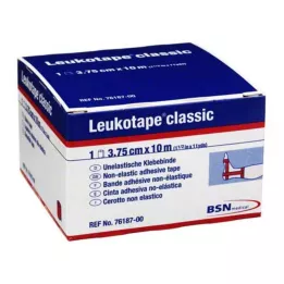 LEUKOTAPE Klasikinis 3,75 cmx10 m raudonas, 1 vnt