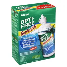 OPTI-FREE RepleniSH daugiafunkcinis dezinfekavimo tirpalas, 2X300 ml