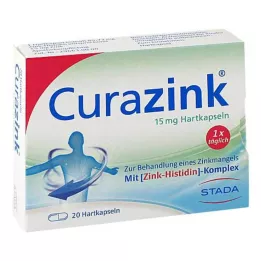 CURAZINK kietos kapsulės, 20 vnt