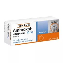 AMBROXOL-ratiopharm 30 mg atsikosėjimą skatinančios tabletės, 50 vnt