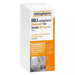 IBU-RATIOPHARM Karščiavimo sirupas vaikams 20 mg/ml, 100 ml
