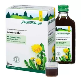LÖWENZAHN SAFT Schoenenberger vaistinių augalų sultys, 3X200 ml