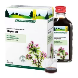 THYMIAN SAFT Schoenenberger vaistinių augalų sultys, 3X200 ml