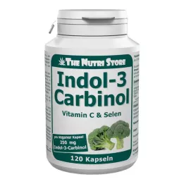 INDOL-3-Carbinol 250 mg vegetariškos kapsulės, 120 vnt