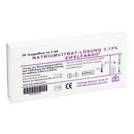 Natrum citricum 3,13% ampulės, 10X2 ml