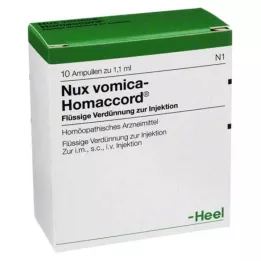 NUX VOMICA HOMACCORD Ampulės, 10 vnt
