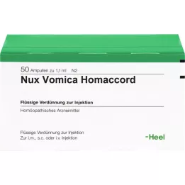 NUX VOMICA HOMACCORD Ampulės, 50 vnt